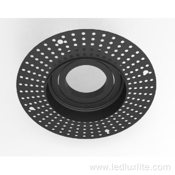 recessed halogen fitting round adjustable downlight cover